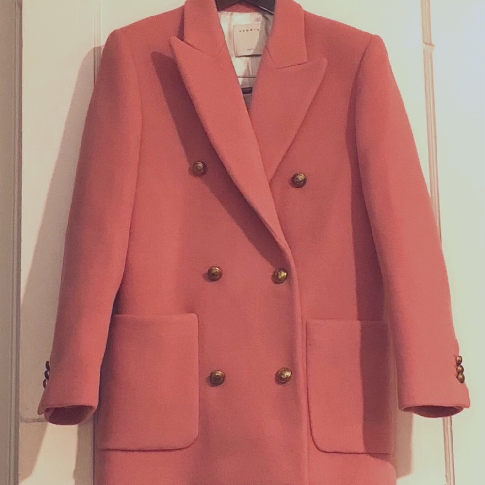 NEW & never worn -- Sandro "bonbon" pink pea coat